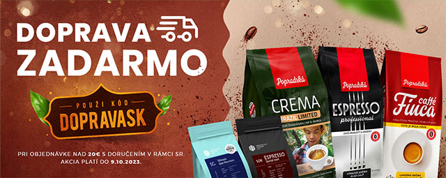Doprava zadarmo v rámci SR pre všetky objednávky nad 20 EUR