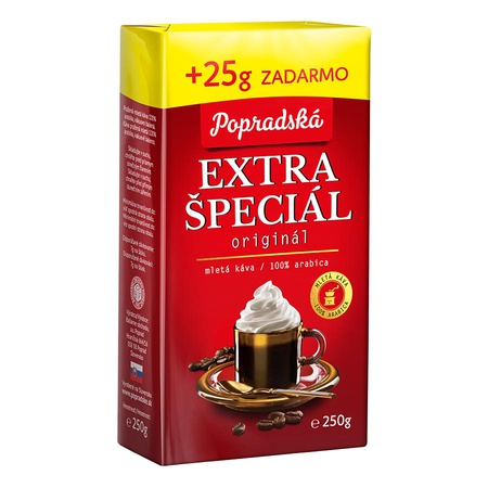Popradská káva Extra špeciál 250 g + 25 g