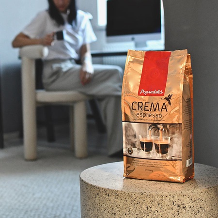 Popradská káva zrnková Crema Espresso 1000g