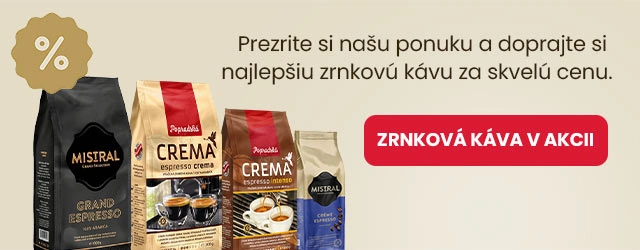 Zrnková káva v akcii