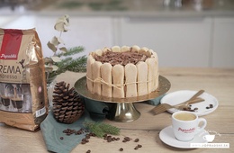 Recept na kávovo-čokoládovú charlotte tortu