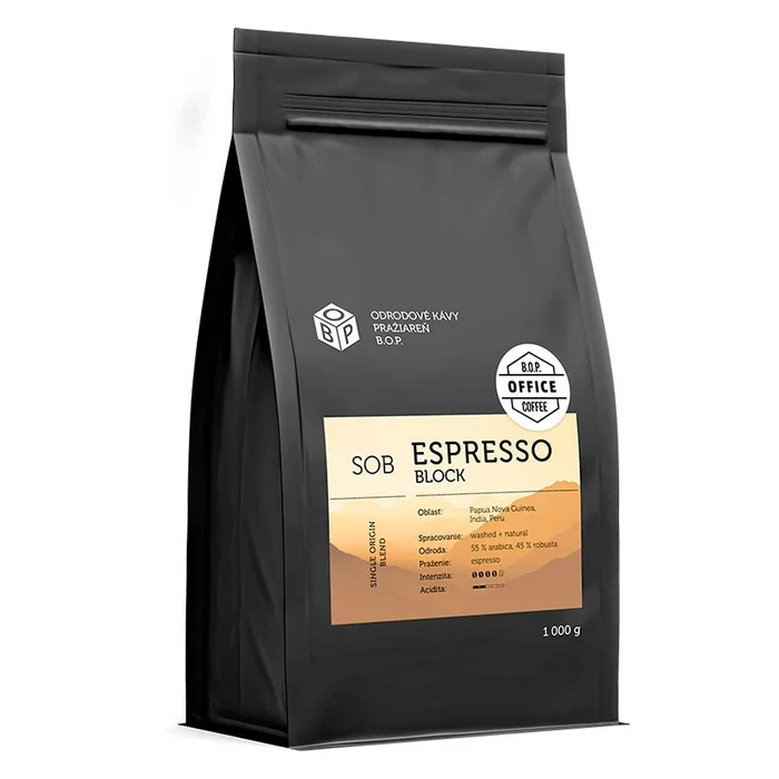 Zrnková káva Single origin blend – Espresso Block