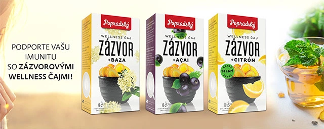 Zázvorové wellness čaje