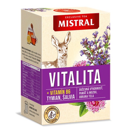 Vitalita s tymianom, šalviou a vitamínom B6 30g