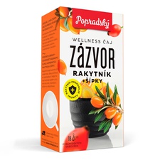 Wellness čaj zázvor rakytník + šípky 36 g