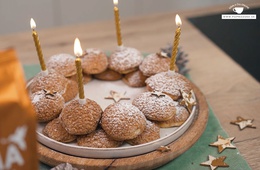 Recept na vianočný veniec z profiteroliek s kávovým krémom