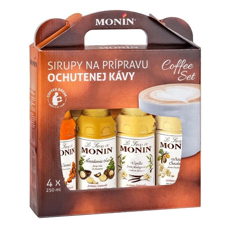 darčekový set MONIN sirupy do kávy