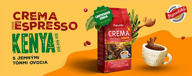 Október - Crema espresso Kenya s jemnými tónmi ovocia