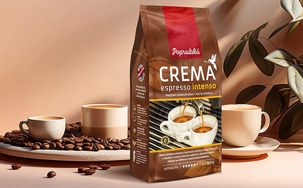 Zrnková káva Crema Intenso Aroma - pre váš intenzívny kávový zážitok