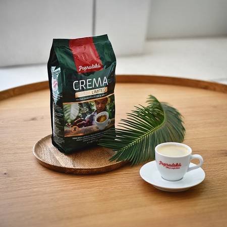 Popradská káva zrnková Crema Brazil Limited 400 g