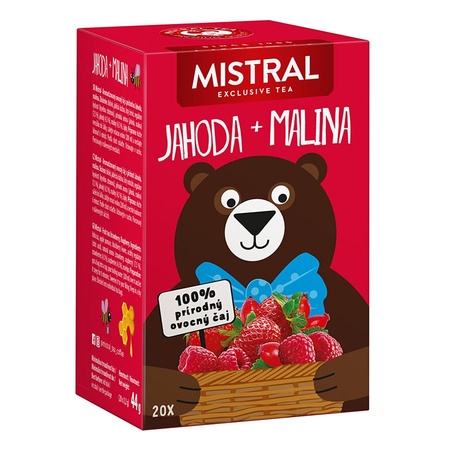 Čaj Jahoda malina 44 g