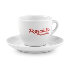 Espresso Popradská s podšálkou Espresso Popradská s podšálkou