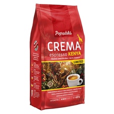 Popradská káva zrnková Crema espresso Kenya Limited 400 g