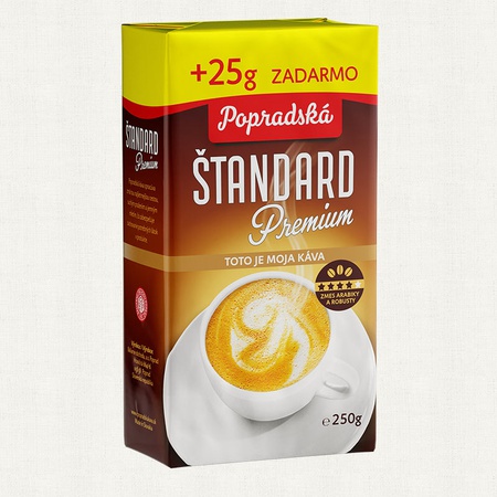 Popradská káva Štandard premium 250 g + 25 g