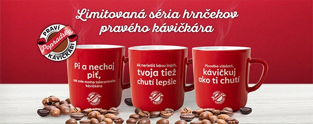 Limitovaná séria hrnčekov pravého kávičkára