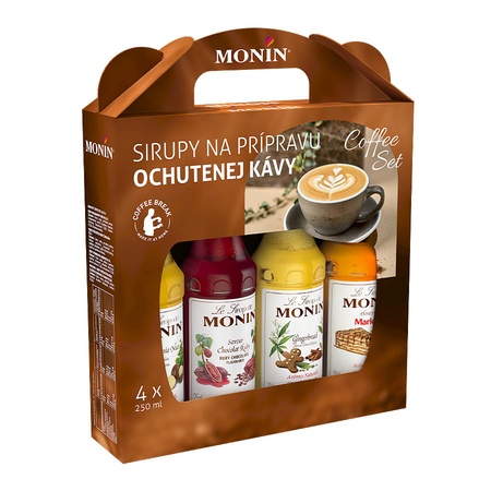 darčekový set MONIN sirupy do kávy