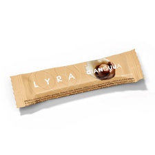 tyčinka gianduja v bielej čokoláde a prémiovej kvalite tyčinka gianduja v bielej čokoláde