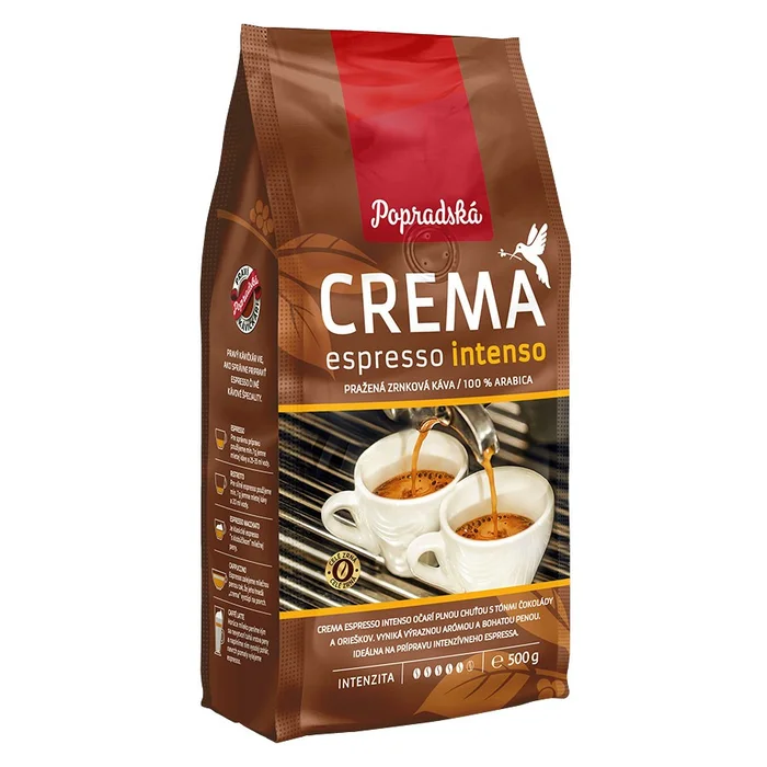 Zrnková káva Crema espresso intenso