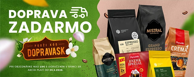 Doprava zadarmo v rámci SR pre všetky objednávky nad 25 EUR