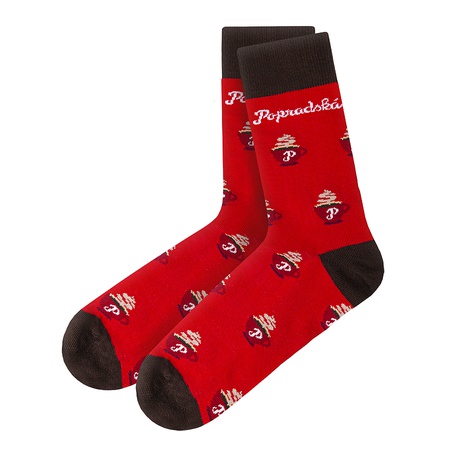 Ponožky Popradské červené