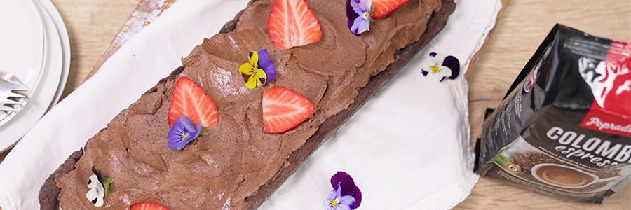 Espresso tart s čokoládou a mascarpone krémom