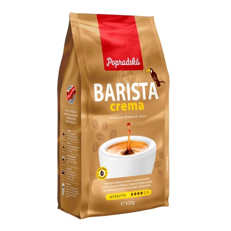 Popradská káva zrnková BARISTA crema 500 g