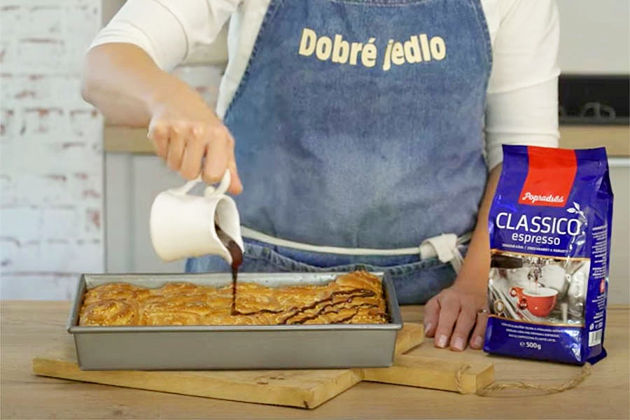 Kysnuté orieškovo-kávové slimáky