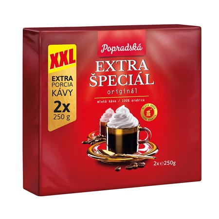 Popradská káva Extra špeciál 2 x 250 g