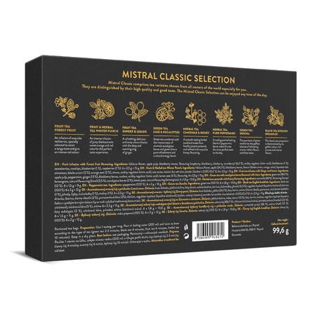 Čajová kazeta Mistral Classic Selection 99,6 g