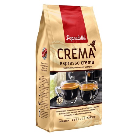 Popradská káva zrnková Crema Espresso 1000g