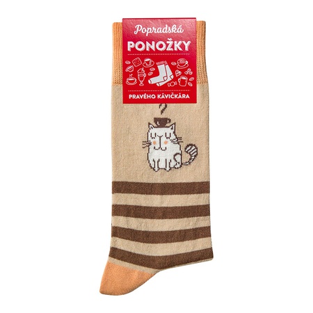 Ponožky šálka mačka