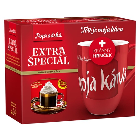 Popradská káva Extra špeciál 250 g + hrnček