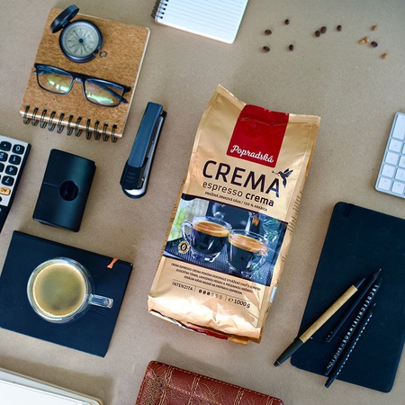 Popradská káva zrnková Crema Espresso 1000g