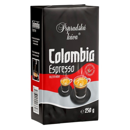 Popradská káva mletá Colombia espresso 250 g