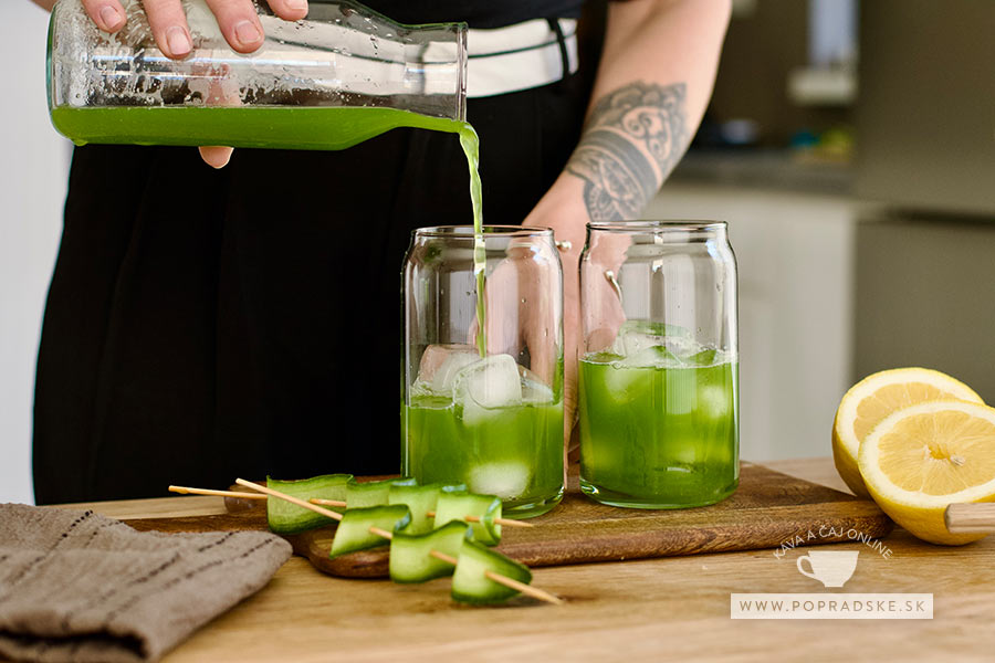 Príprava domácej uhorkovej limonády
