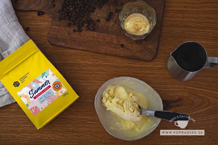 Affogato - zmrzlina zalievaná espressom