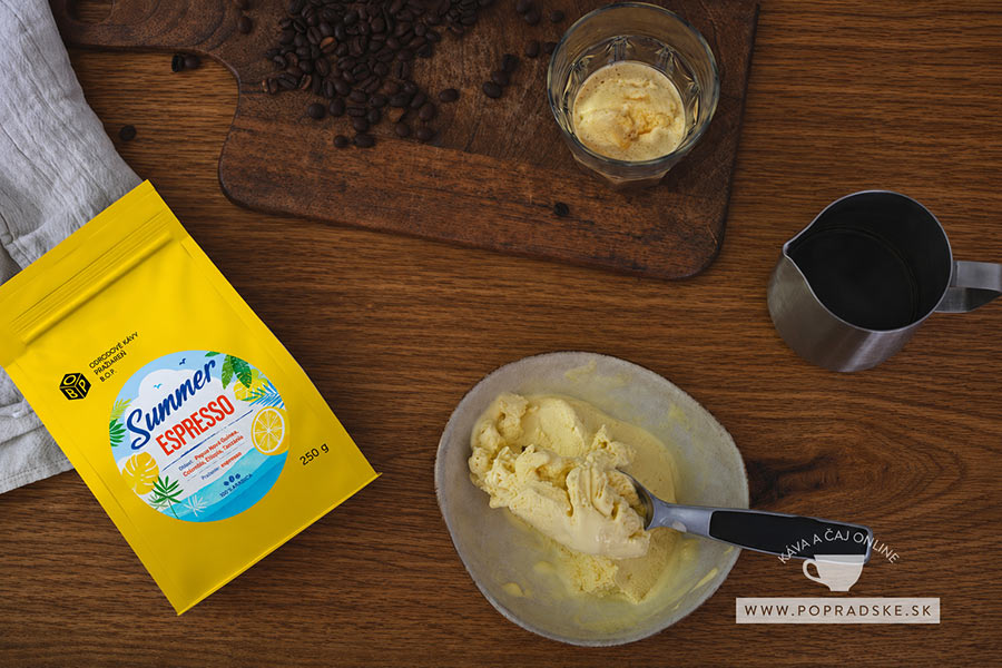 Affogato - zmrzlina zalievaná espressom