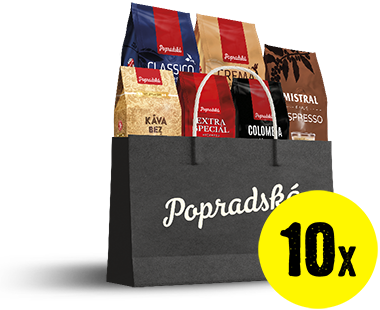 Ilustratívny obrázok balíku produktov Popradská káva