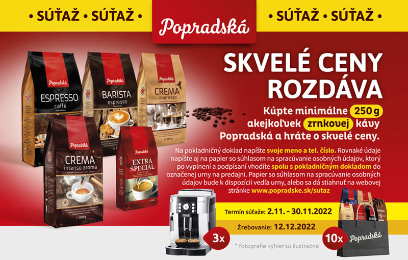 Popradská, skvelé ceny rozdáva